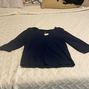 Navy blue blouse